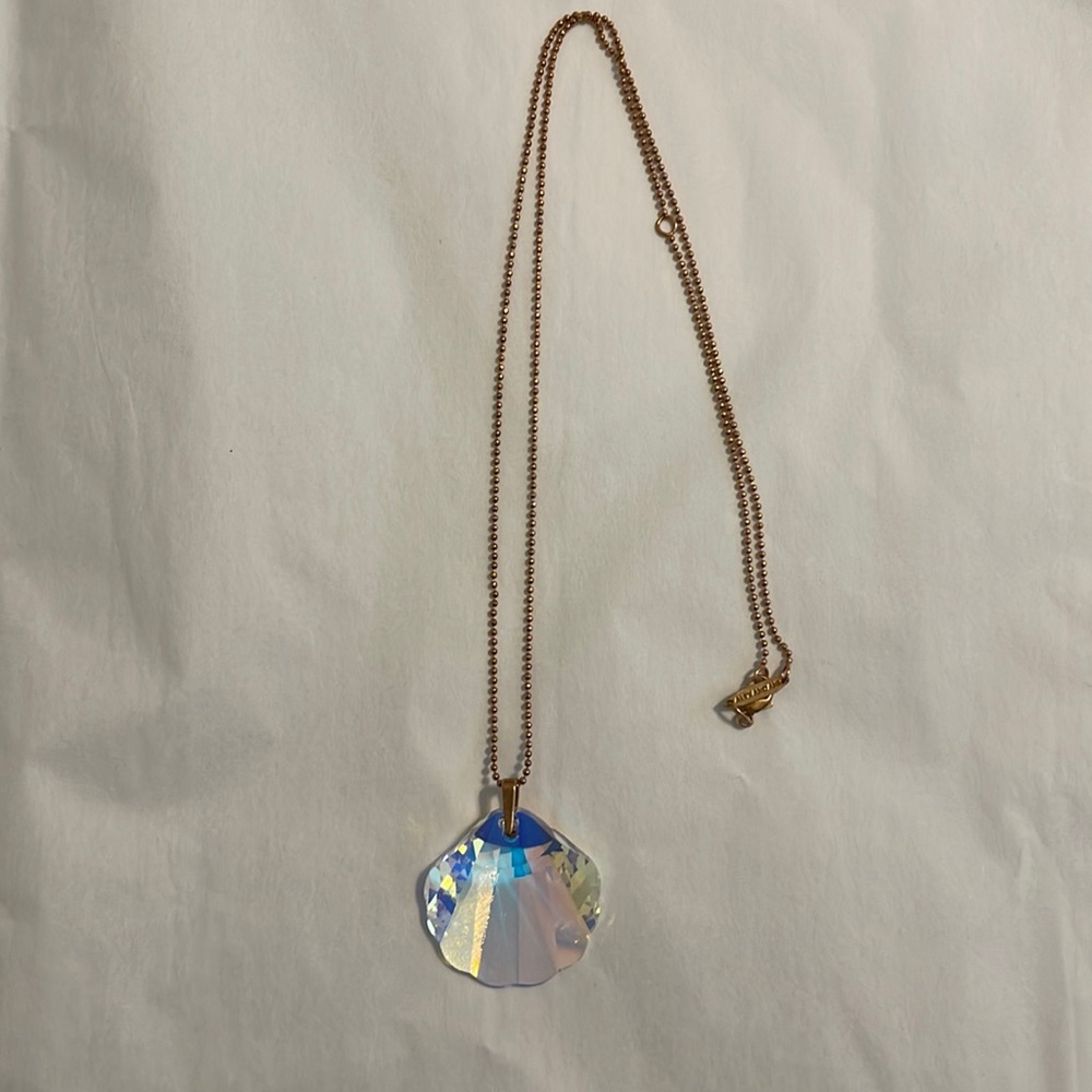 Alex and Ani Seashell Necklace with Adjustable Rose-Gold Chain